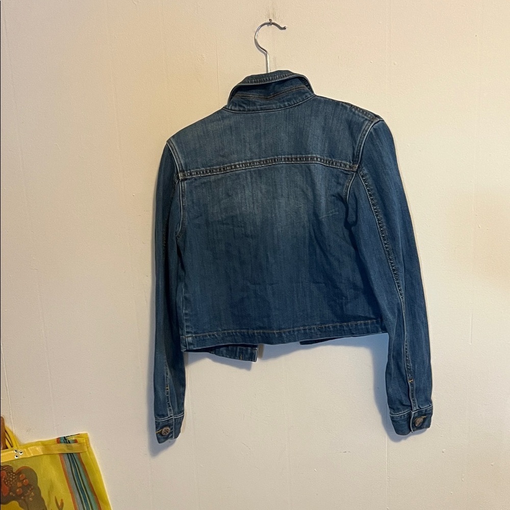 CAbi Blue Denim cropped Jacket - Picture 4 of 5